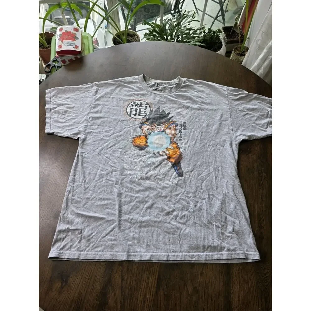 Dragon Ball Z Goku Kamehameha Graphic Tee Gray Adult 2XL Ripple Junction Fun - Picture 5 of 16